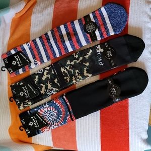 3 Pairs PKWY Dwyane Wade Classic Crew Socks